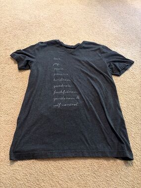 Women’s Short Sleeve V-Neck Tee with Fruit of the spirit